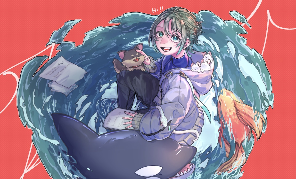 一枚絵/MV等☆かっこいいイラスト描きます 実績100件以上！グッズ/アイコン/立ち絵もお任せください✨ イメージ2