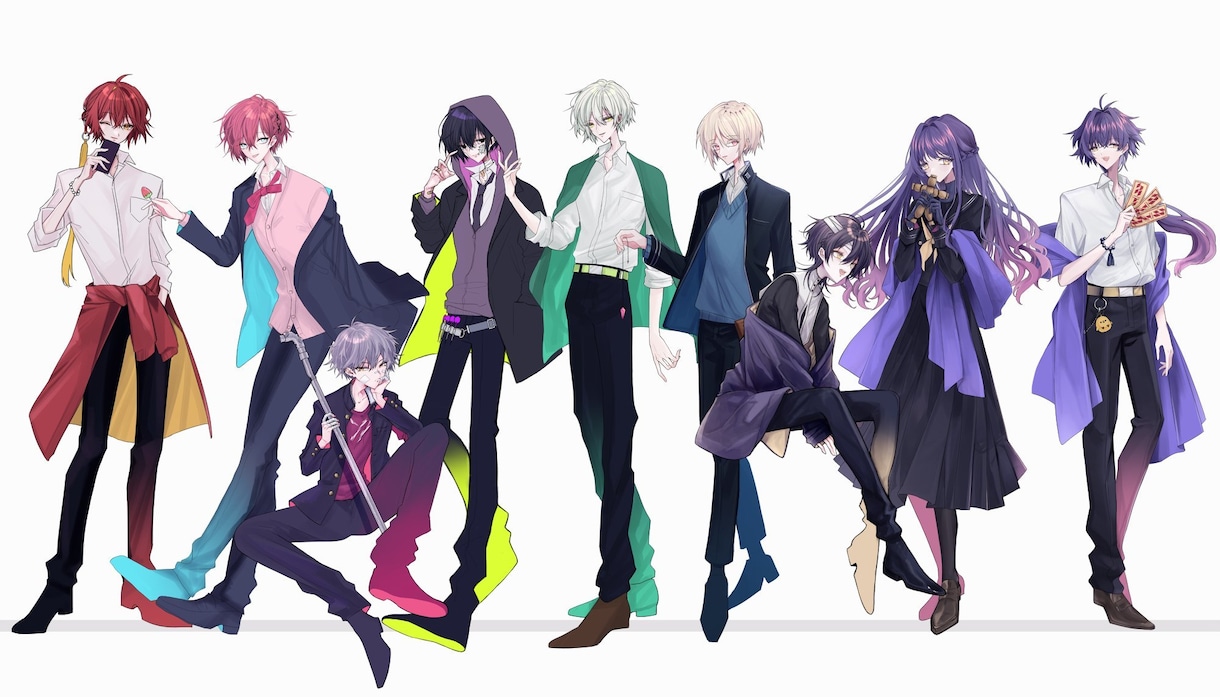 綺麗めのキャラクターデザイン、立ち絵承ります TRPG、ゲーム、Vtuberデビュー等を検討中の方に イメージ7