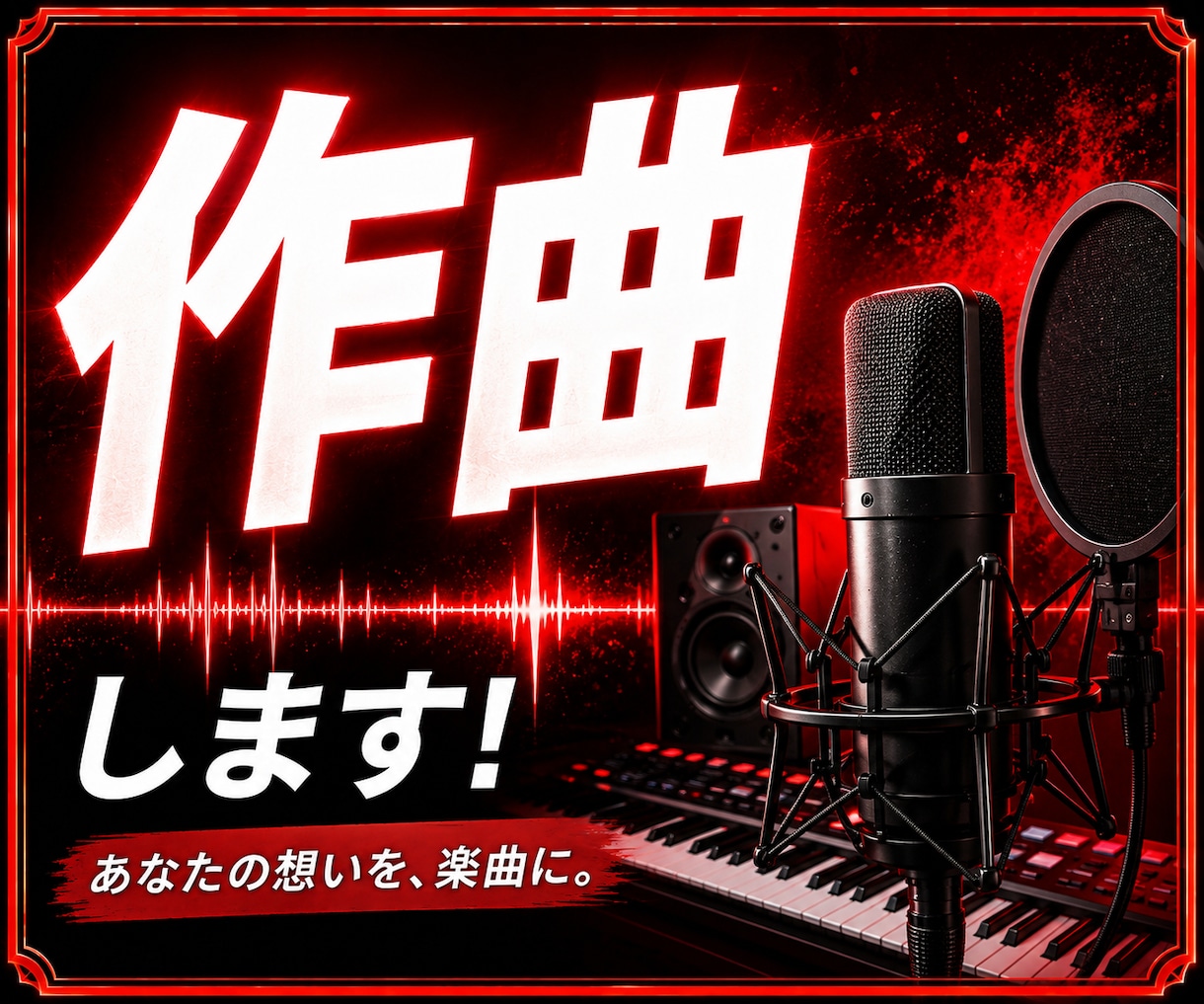 破格★プロがオリジナル曲を作曲します ⬛︎心震える曲をあなたに届けます⬛︎ イメージ1