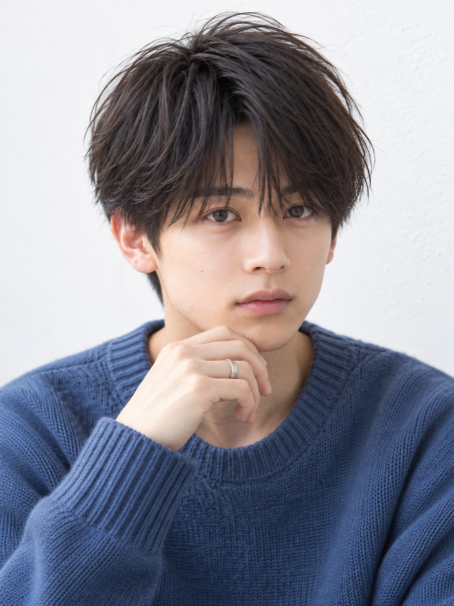メンズ美容系AI人物素材15枚を販売します 男性5人×各3カット。完成済みの文字なしPNG素材 イメージ9