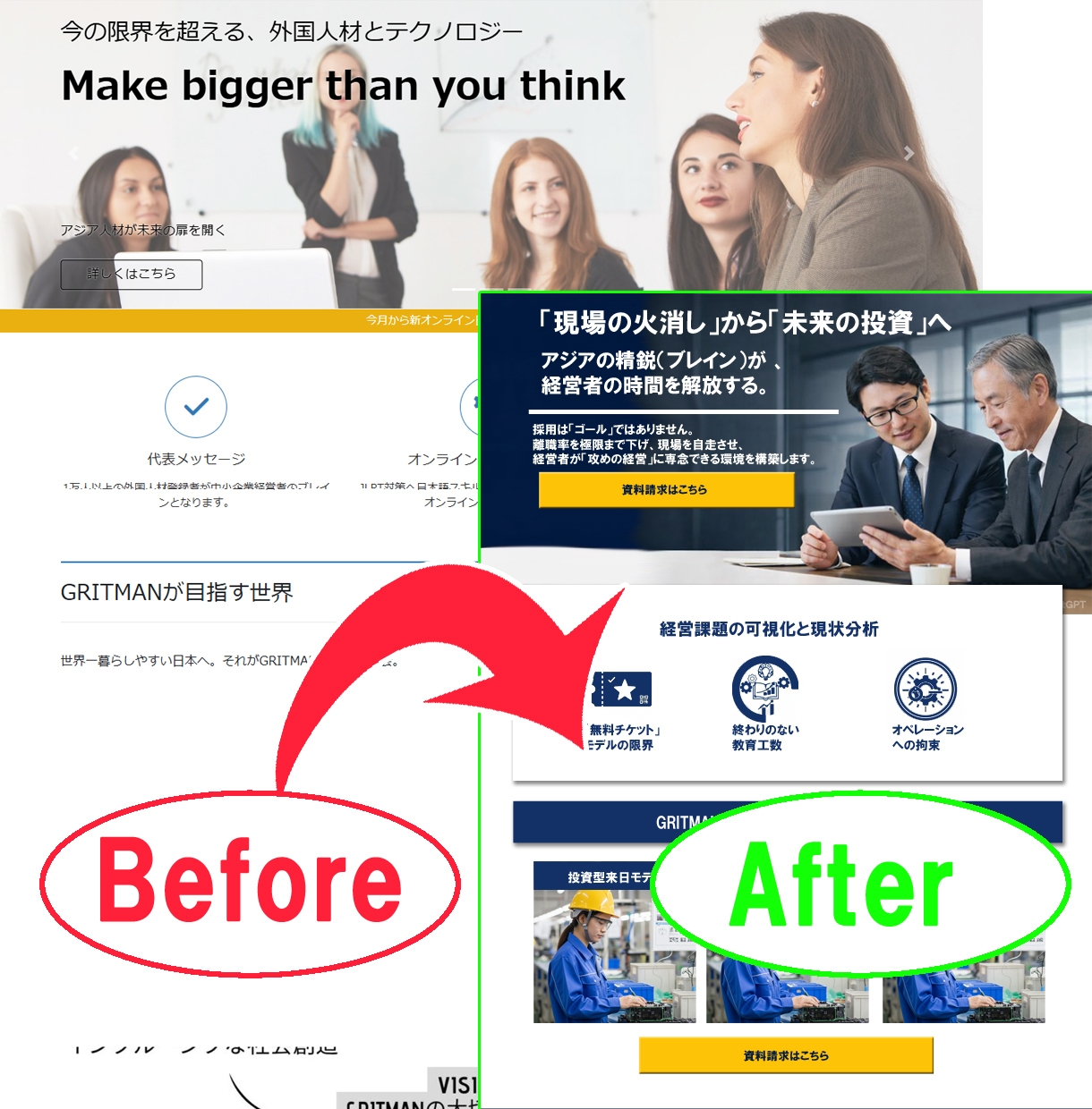 50代からの挑戦を応援！戦略設計でHP作ります 強みが伝わらない悩みをターゲットに届く形へ イメージ3