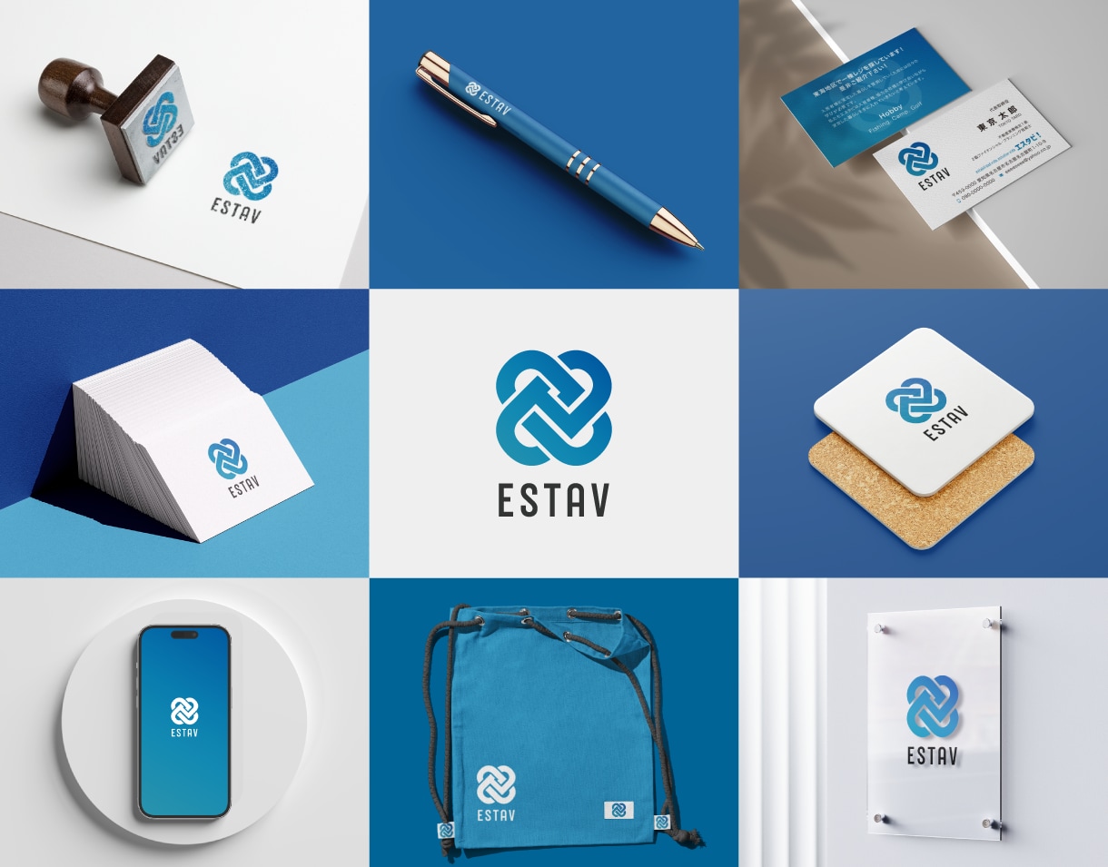 開業に必須のロゴと名刺をまとめて作ります 一体感を出したデザインは貴社のブランディングに活用できます イメージ1