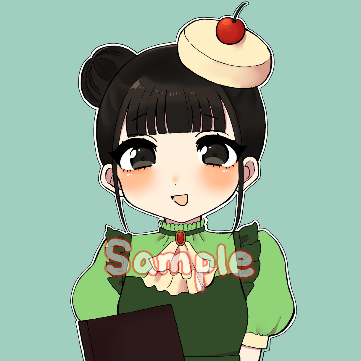 胸上アップの一枚絵描きます SNSアイコンやFAとしてご利用可能です！ イメージ3