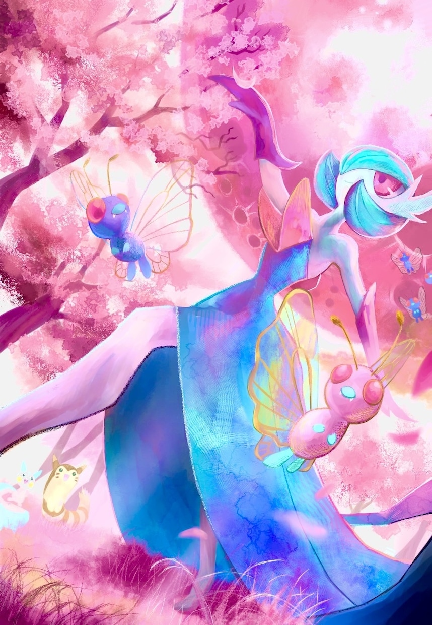 あなただけのポケモンお描きします お部屋に飾って頂いたり背景、アイコンなどに イメージ1