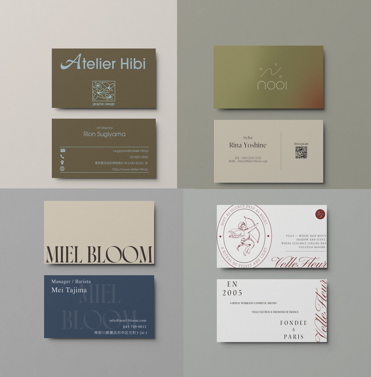 トレンド感や外国感！名刺やショップカード制作します 最短で3日で完成。デザインにあった紙の選定も行います。 イメージ1