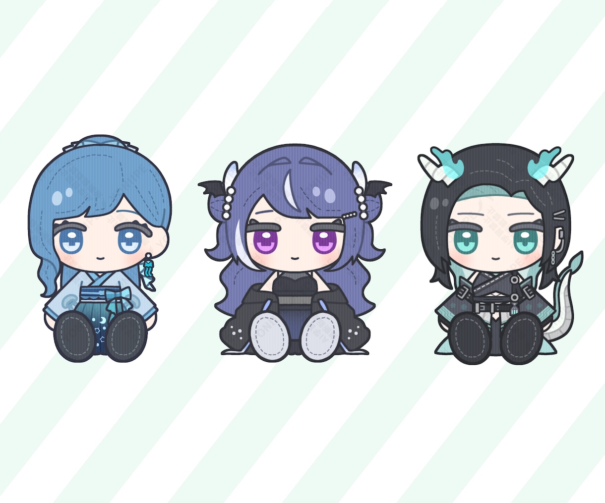 配信者様のぬいぐるみイラストお描きします Vtuber様・Vライバー様向けのイラスト イメージ5