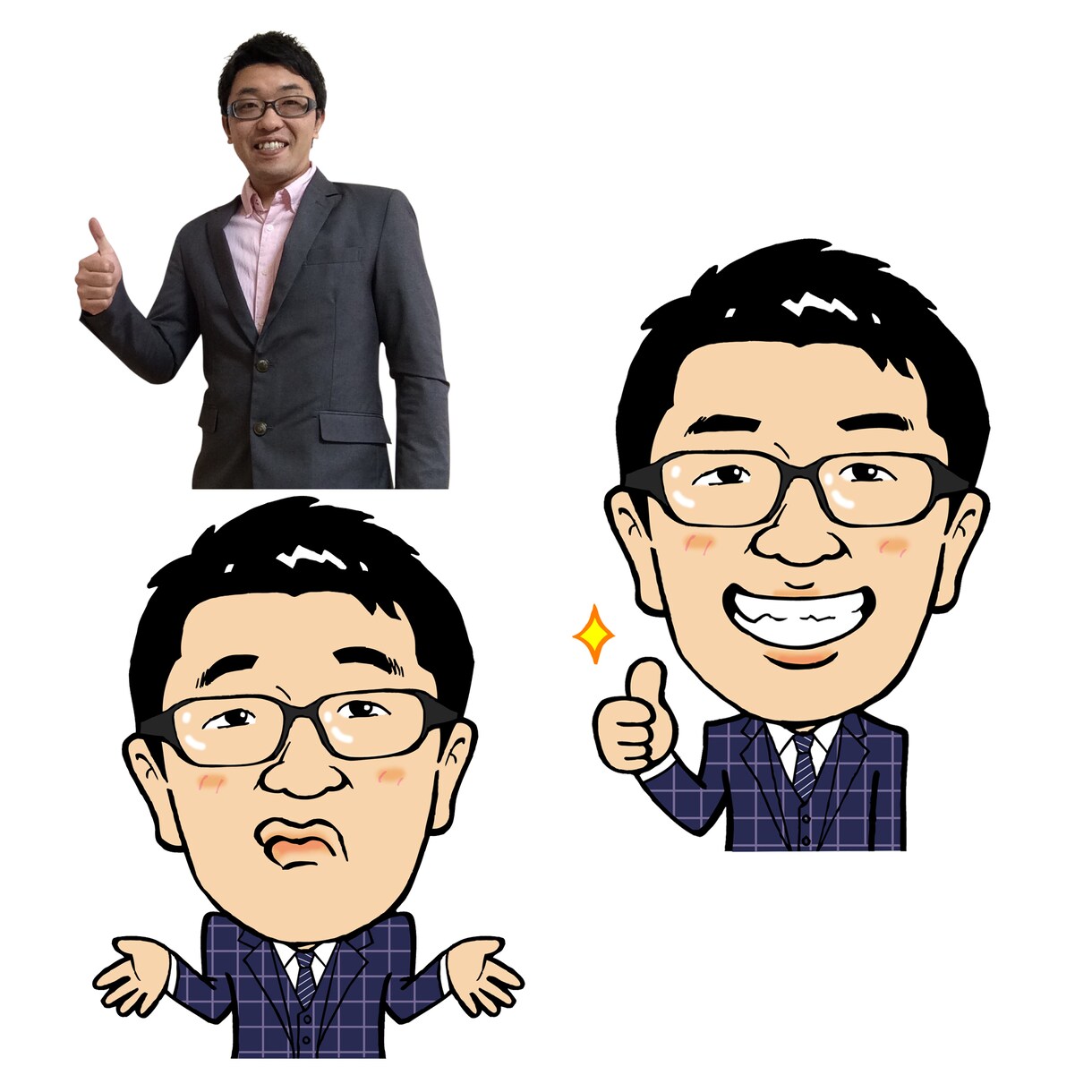 SNSアイコン似顔絵を描きます プロの似顔絵作家が描く、愛のある似顔絵 イメージ4