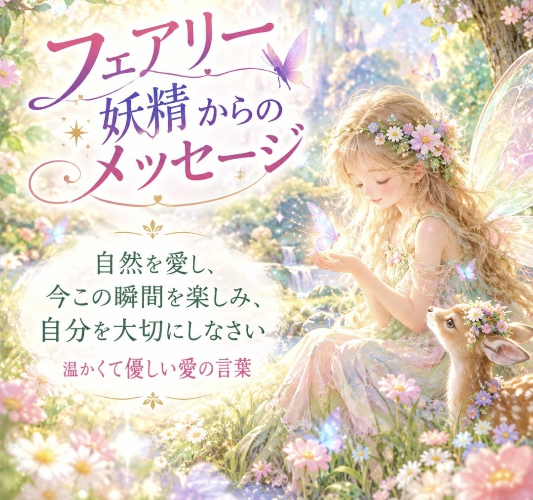 フェアリーからあなたへ癒しのメッセージお届けします あなたの心にそっと寄り添う妖精からの優しい愛のメッセージ イメージ1