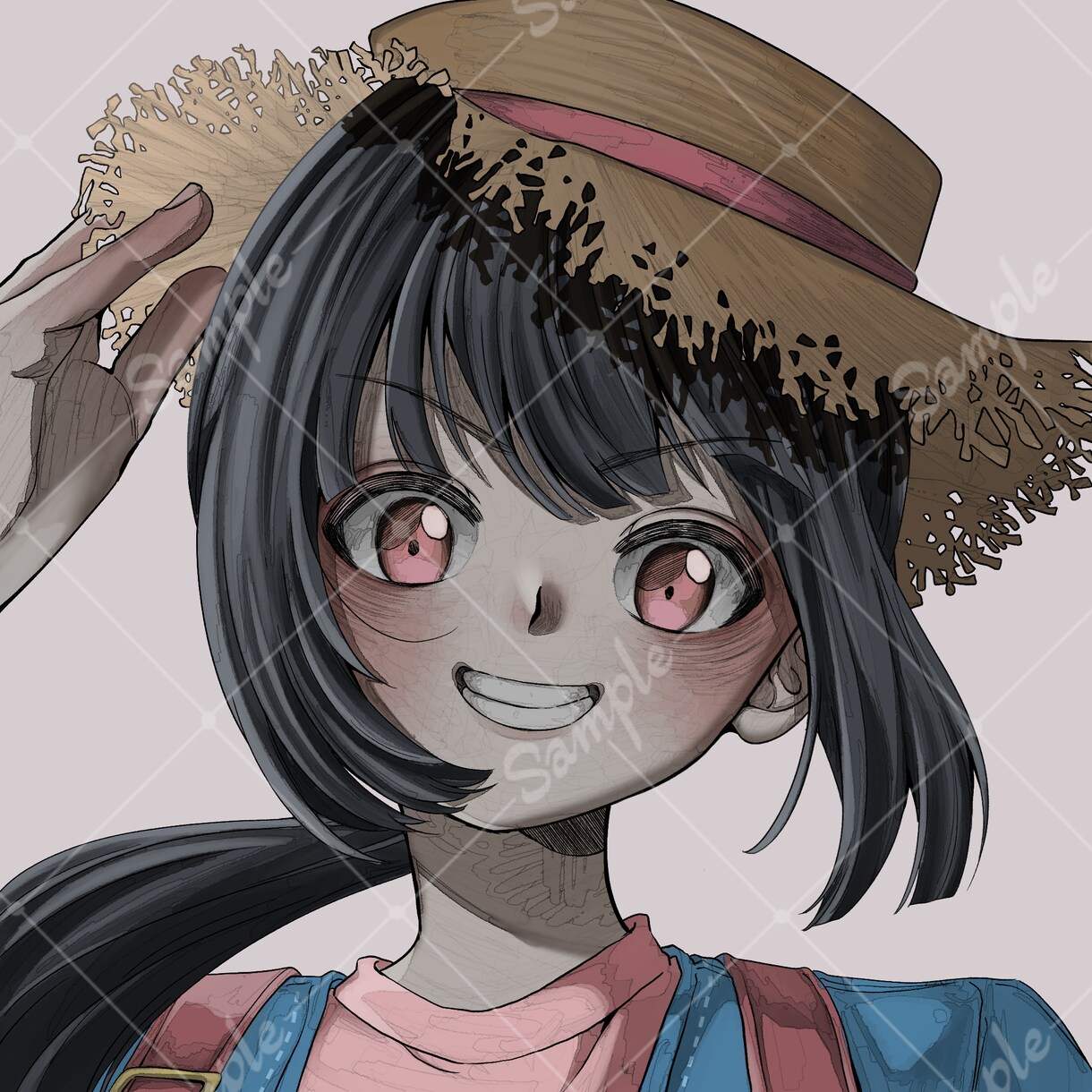 シックな絵柄でアイコン描きます 貴方だけのオリジナル！透過差分無料プレゼント！加工OK！ イメージ2