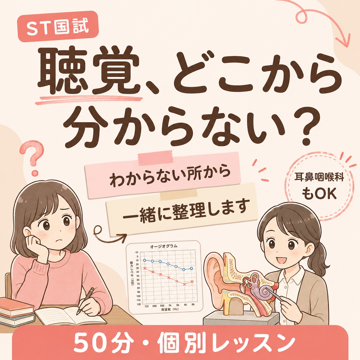 ST国家試験の聴覚分野を専門的に解説しますます 補聴器特性検査・聴覚疾患など国試でつまずくポイントを個別対策 イメージ4