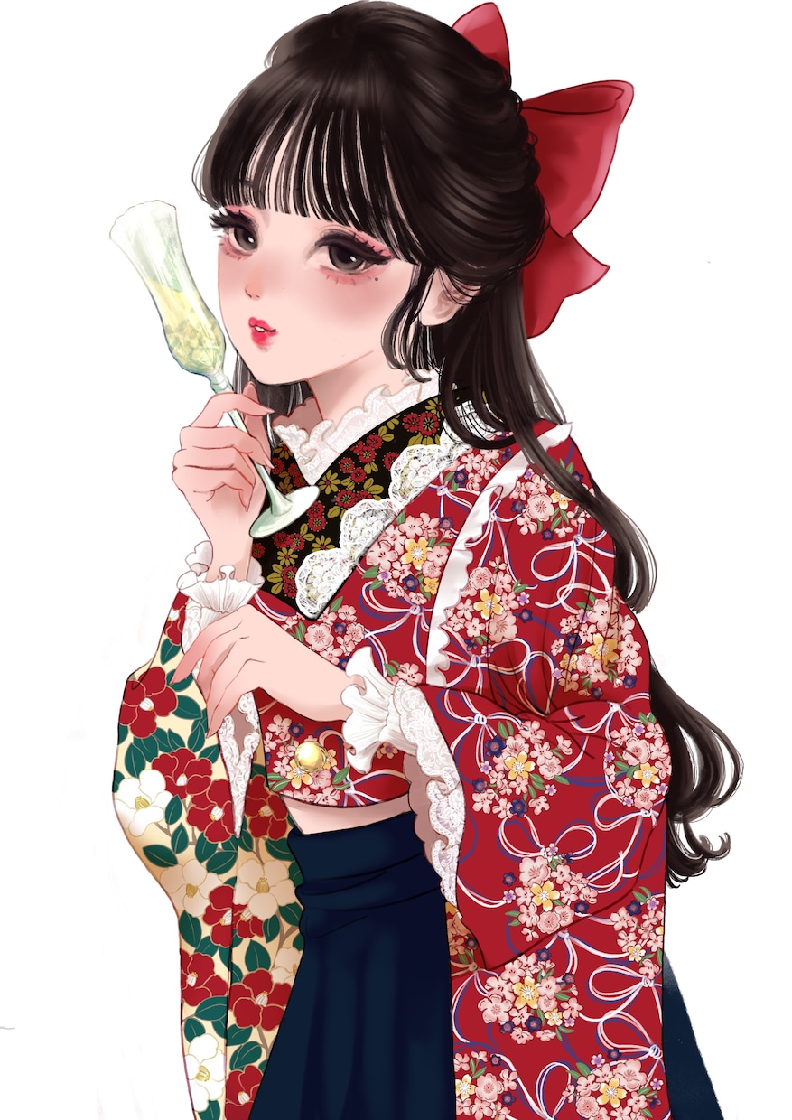 心ときめく和風・着物イラストを丁寧に制作します 世界観を大切にした和風・着物表現 イメージ5