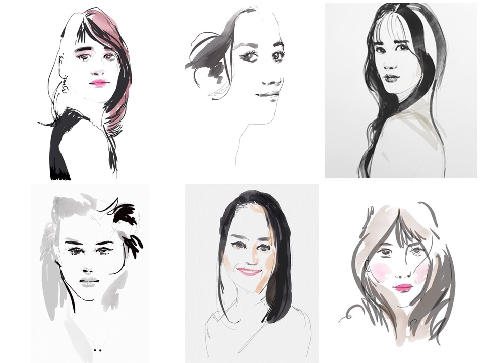 筆タッチのシンプルな似顔絵、アイコンを描きます 。スタイリッシュなセンスある、おしゃれイラストタッチで。 イメージ2