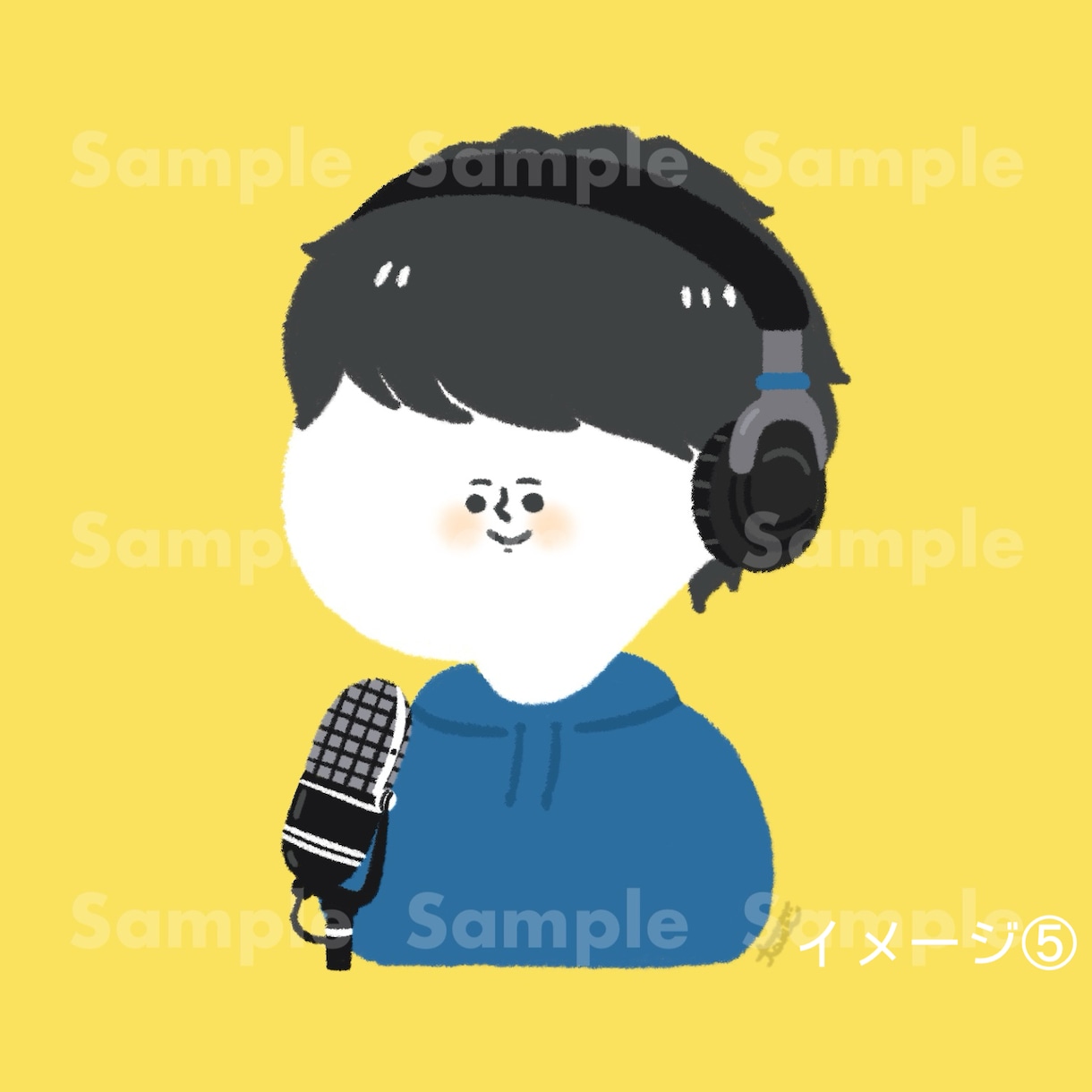 シンプルゆるキャラアイコン描きます 商用利用OK。小物1点無料！個性的なアイコンをお探しの方に！ イメージ7