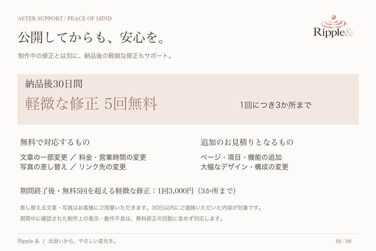 サロンやお店の魅力が伝わるHPを制作します 掲載内容から一緒に考える、お店らしさが伝わるホームページ イメージ8