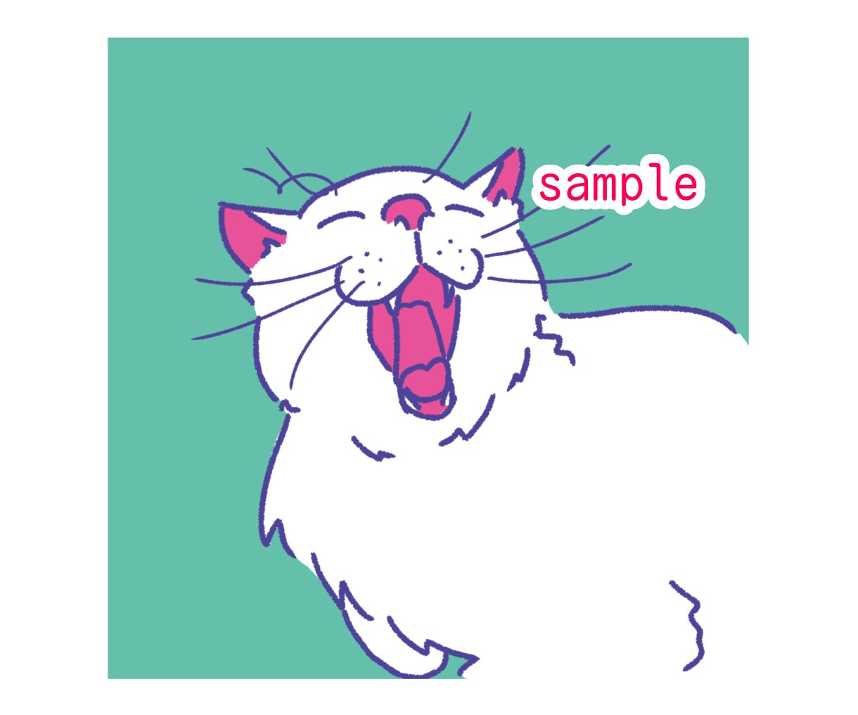 あなたの猫ちゃんをシンプルかわいいイラストにします ペットを雰囲気あるイラストにしてSNSアイコンや思い出に⭐︎ イメージ5