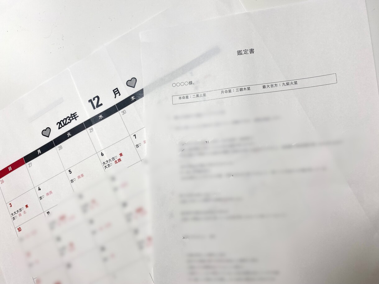 あなたの1ヶ月分の最大吉方位、鑑定します あなたの最速で運気アップへ導く吉方位　お伝えします イメージ2