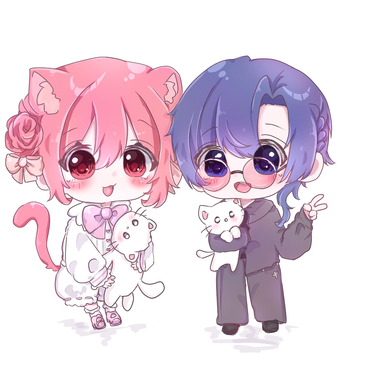 可愛いデフォルメ全身イラスト描きます もちもち！全身デフォルメ♡あなたオリジナル♪ イメージ4