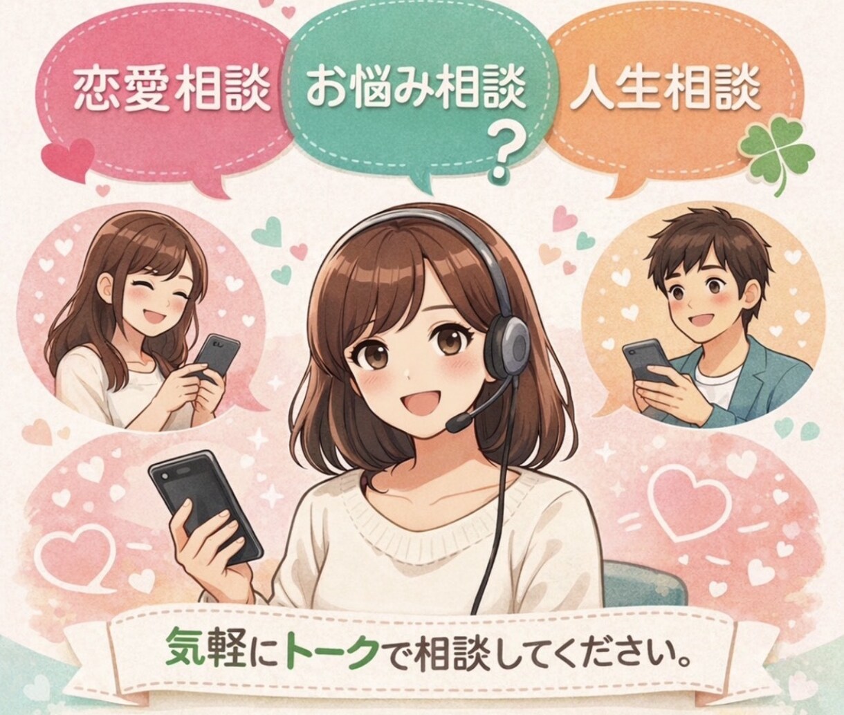 チャットでお話し相手します 悩み相談、愚痴きき、恋愛相談なんでも イメージ1