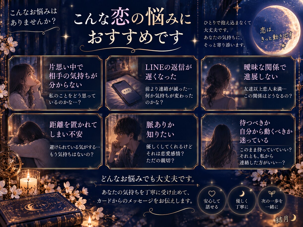 あの人が今あなたに抱いている気持ちを読み解きます あの人の本音と「次の一歩」までお伝えします イメージ3