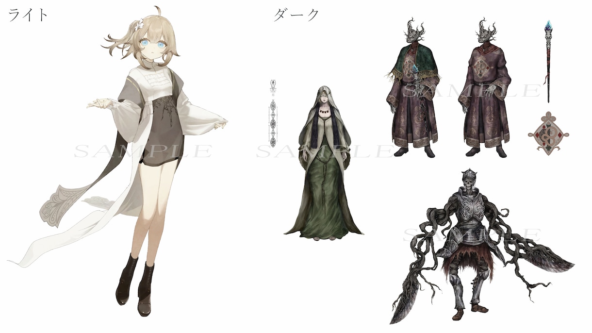 イラスト作成致します アイコン・立ち絵・一枚絵など幅広く対応します。 イメージ3