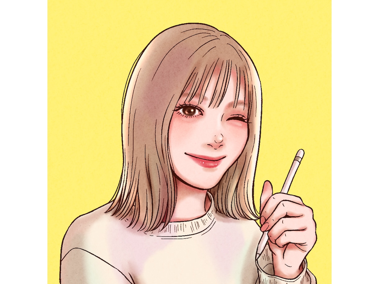 X・Instagram★ビジネス用アイコン描きます フォローしたくなる！好印象の柔らかい似顔絵アイコン イメージ5