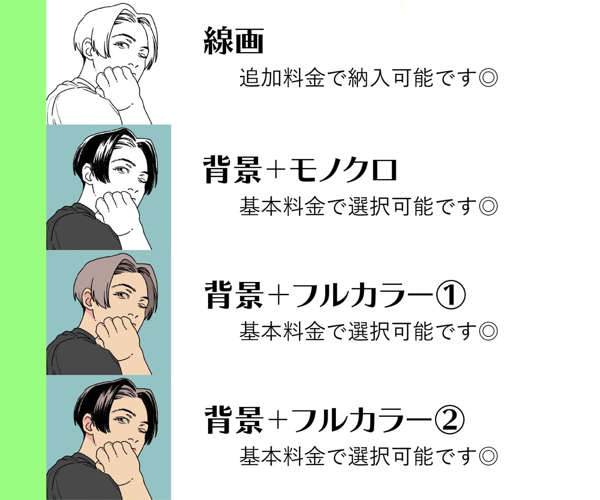基本料金内で色々できる◎版画風アイコン描きます 複雑さで料金追加いたしません♪納期お気軽にご相談ください♪ イメージ3