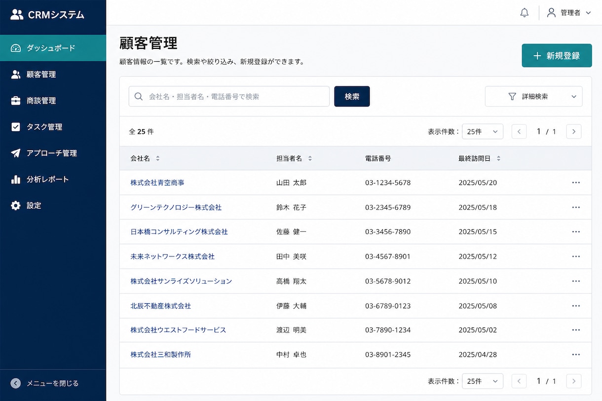 業務システム・管理画面を開発します 顧客管理・日報対応。公開3ヶ月込み イメージ6