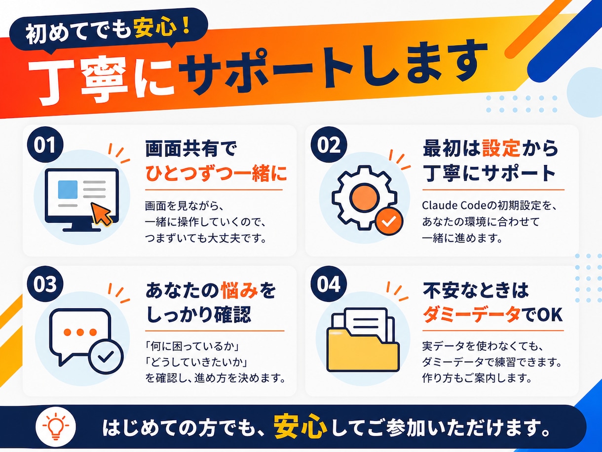 初心者にClaude Codeの使い方教えます HP作成・リサーチ・資料作りに伴走するClaude講師 イメージ5