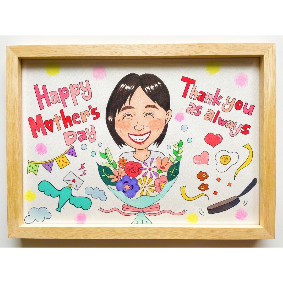 可愛くてポップなウェルカムボードお描きします 額縁付き&送料無料！世界に１つだけの作品を贈ります♪ イメージ4