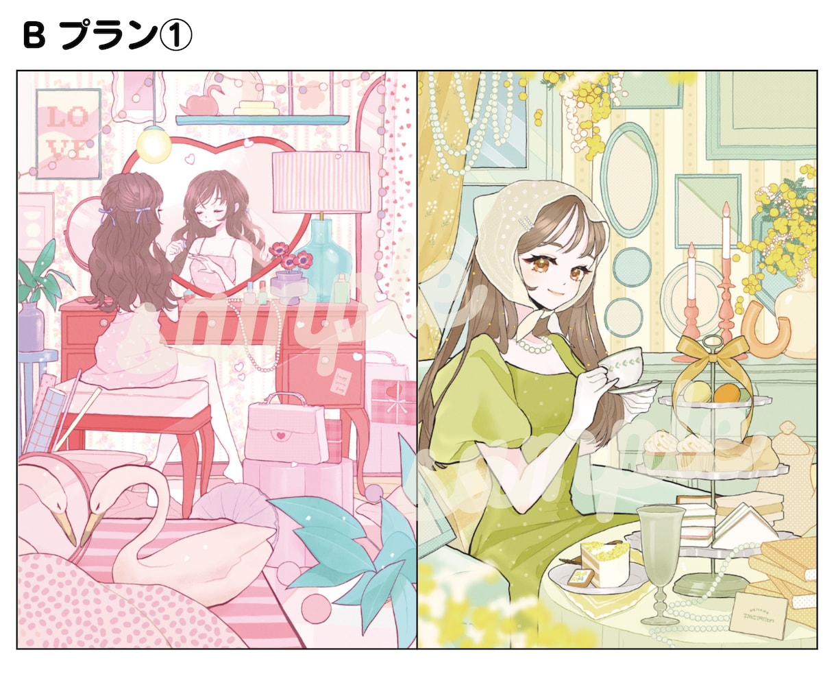 二級建築士が理想のインテリアの部屋イラスト描きます Vtuber配信用背景/サムネイル/ヘッダー/一枚絵など イメージ4