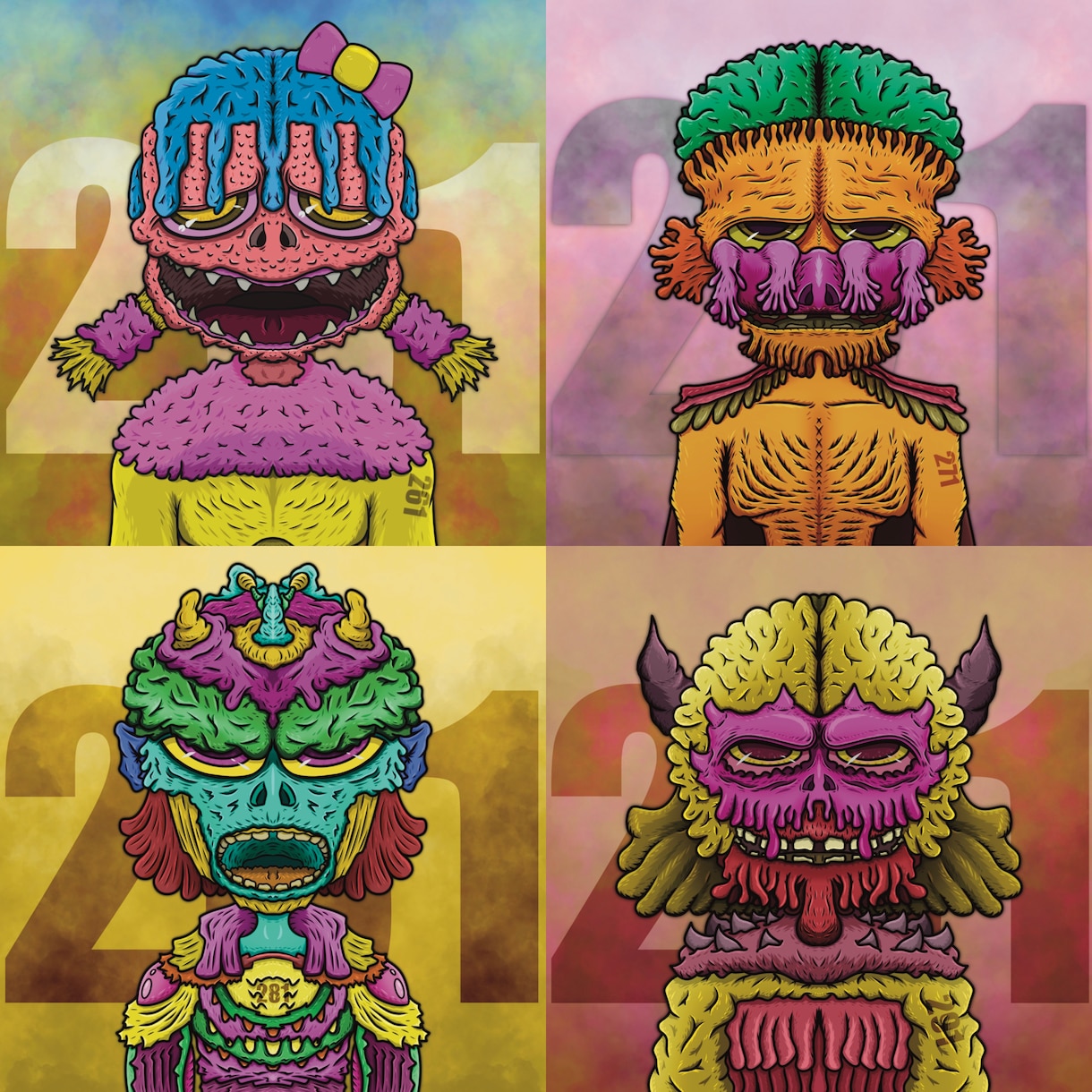 MCBの世界観で似顔絵を描きます Mutant Chill Brothersの世界観の似顔絵！ イメージ3
