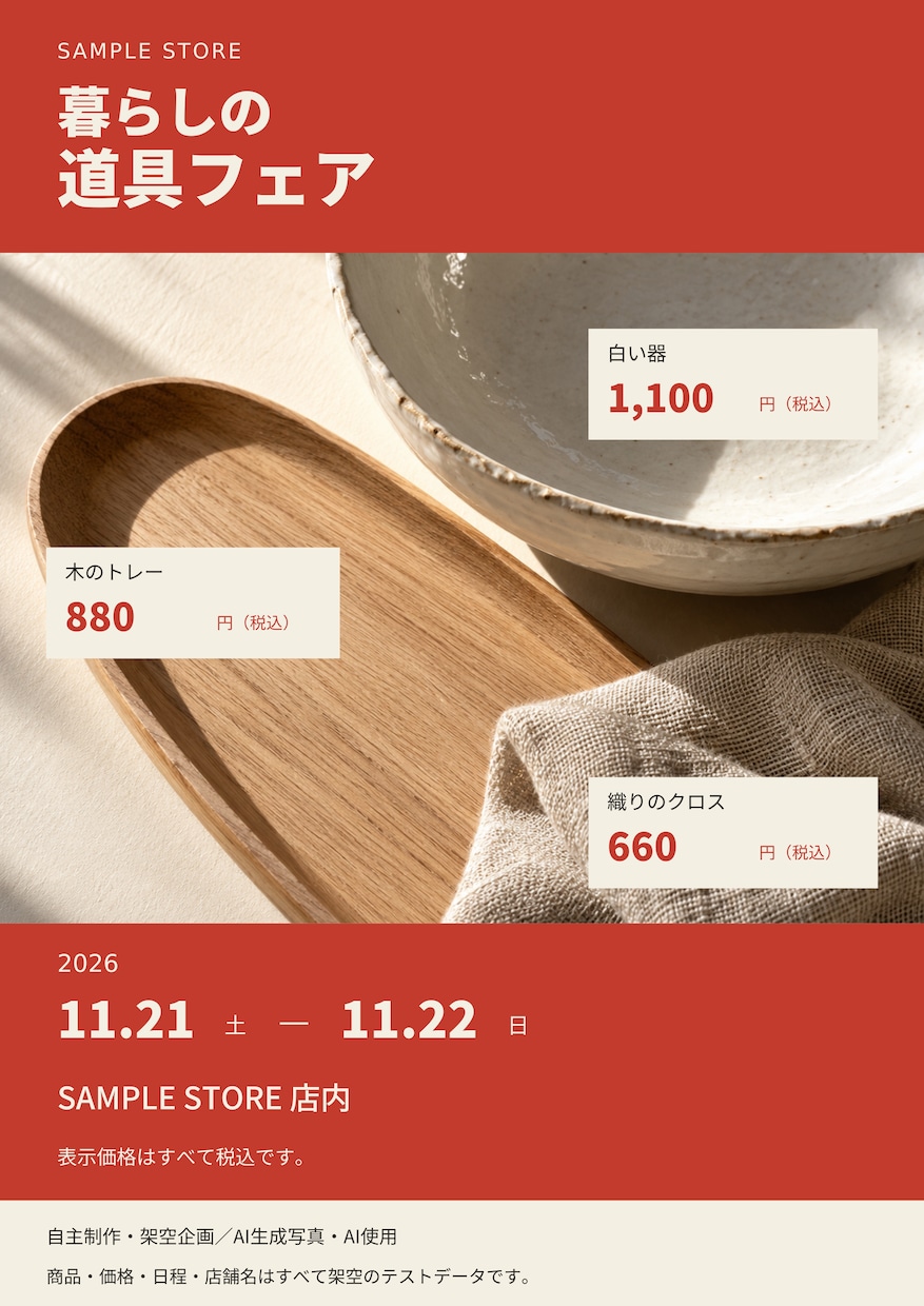 商品の魅力が伝わる店頭POPを作ります A4一枚から。短いコピーと写真でおすすめを形に イメージ3