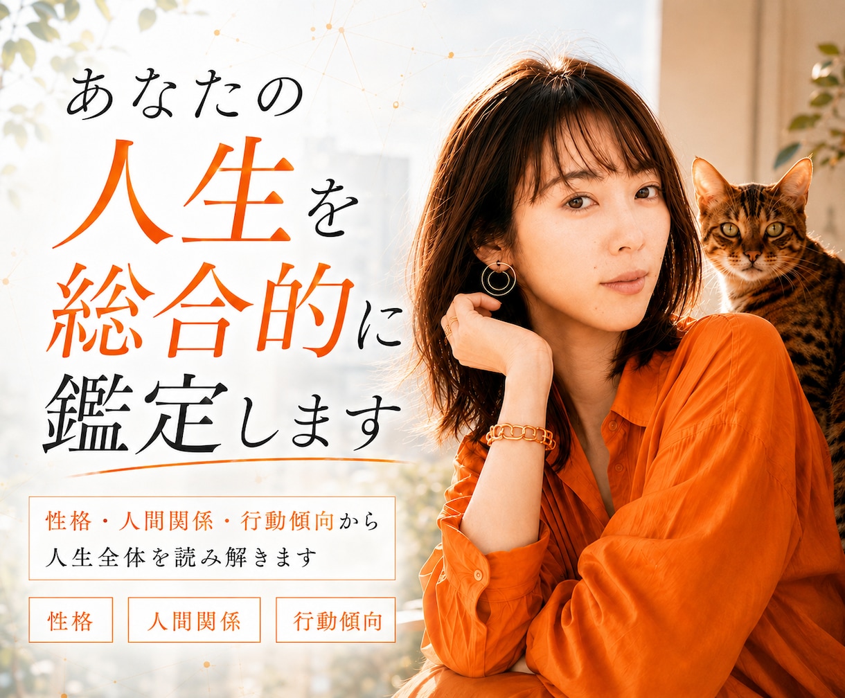 あなたの人生の「傾向」を読み解きます 自分でも気づきにくい性質や行動傾向を読み解きます イメージ1