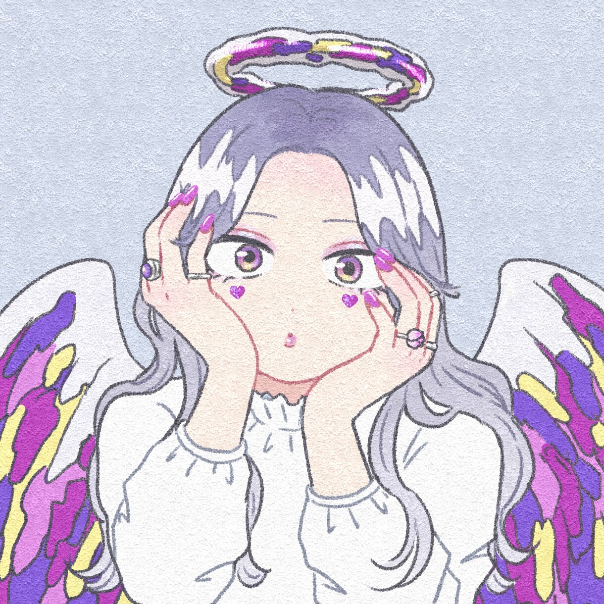 様々なモチーフで天使の女の子を描きます アイコン、ヘッダー、サムネなどに！商用もOK！ イメージ7