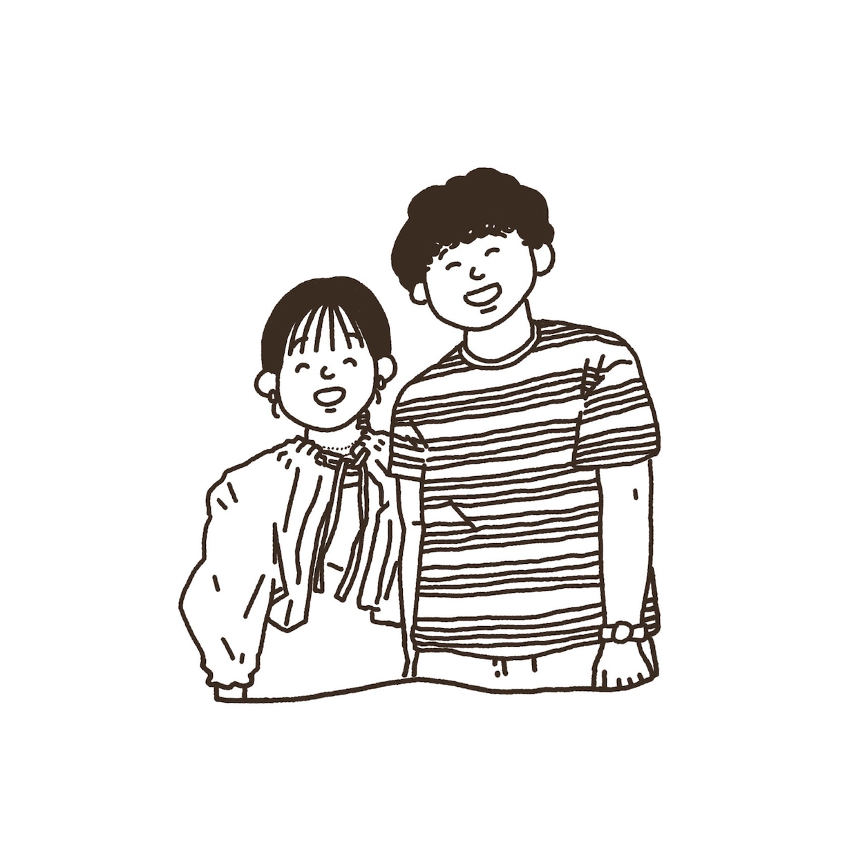 ゆるくてにこにこなやわらかい似顔絵描きます ウェルカムボードや記念日出産祝い、手作りTシャツに是非 イメージ2
