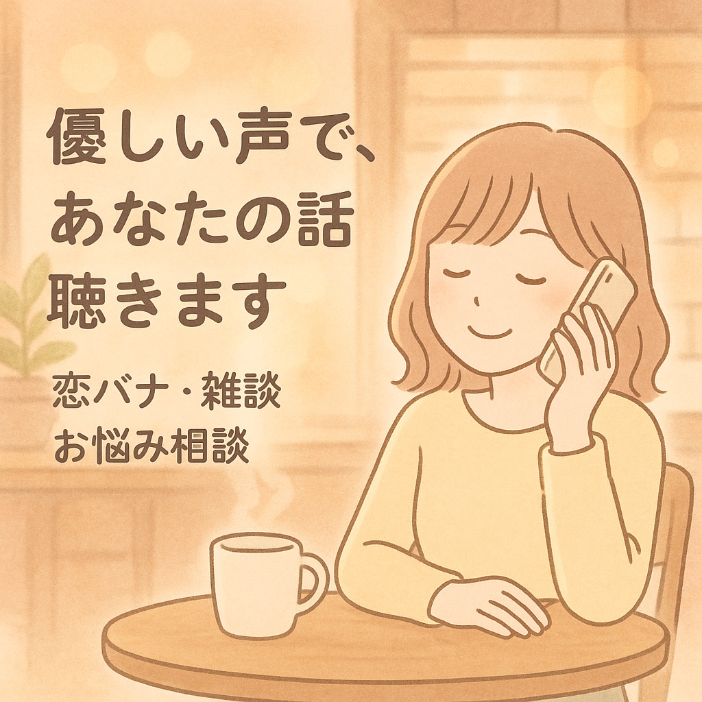 ゆるく優しく、あなたの話を聴きます 話しやすい空気で、あなたに寄り添います イメージ1