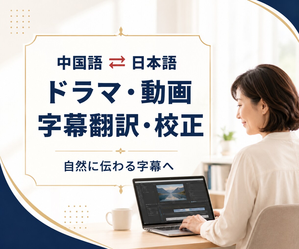 中国語⇄日本語の動画字幕を自然に翻訳しますます 中国ドラマ全21話の字幕校正経験｜SRT対応 イメージ1