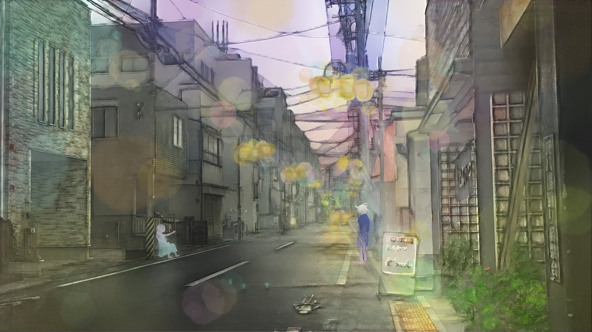 MV、挿絵用等のイラストを描きます ご希望のイメージで街並みや風景を描きます イメージ2