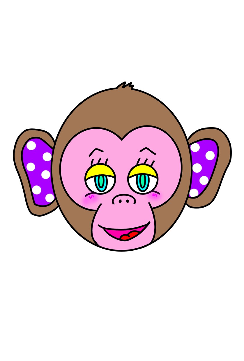 みんなに愛されるキャラクターを提供します 耳のドット柄がチャームポイントの動物たち イメージ3