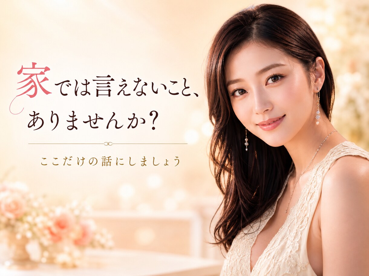 秘密厳守大切にしてます☘️ご家庭の悩みグチ聴きます 少しだけ話したい時も安心してお話し下さい。 イメージ1
