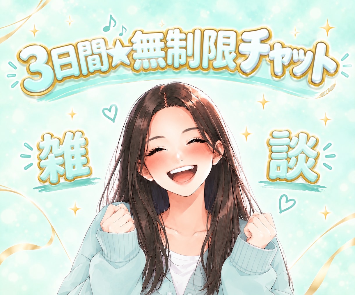 3日間メッセージ送信無制限！ゆったりチャットします 話し相手/雑談/送信無制限/3日間/LINE風⁠ イメージ1