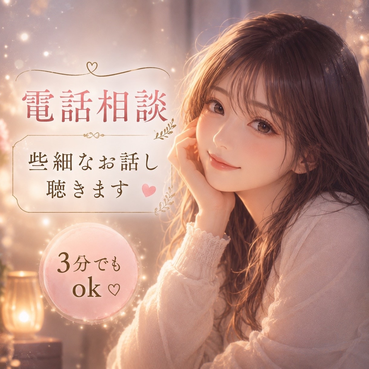 些細なことやお話きます 少し誰かに聴いてもらいたい・人間関係・不安なお気持ち イメージ1