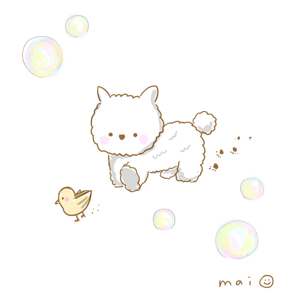ふんわりとした雰囲気のアイコンを描きます Twitter、Instagram、ブログなどのアイコンに イメージ4