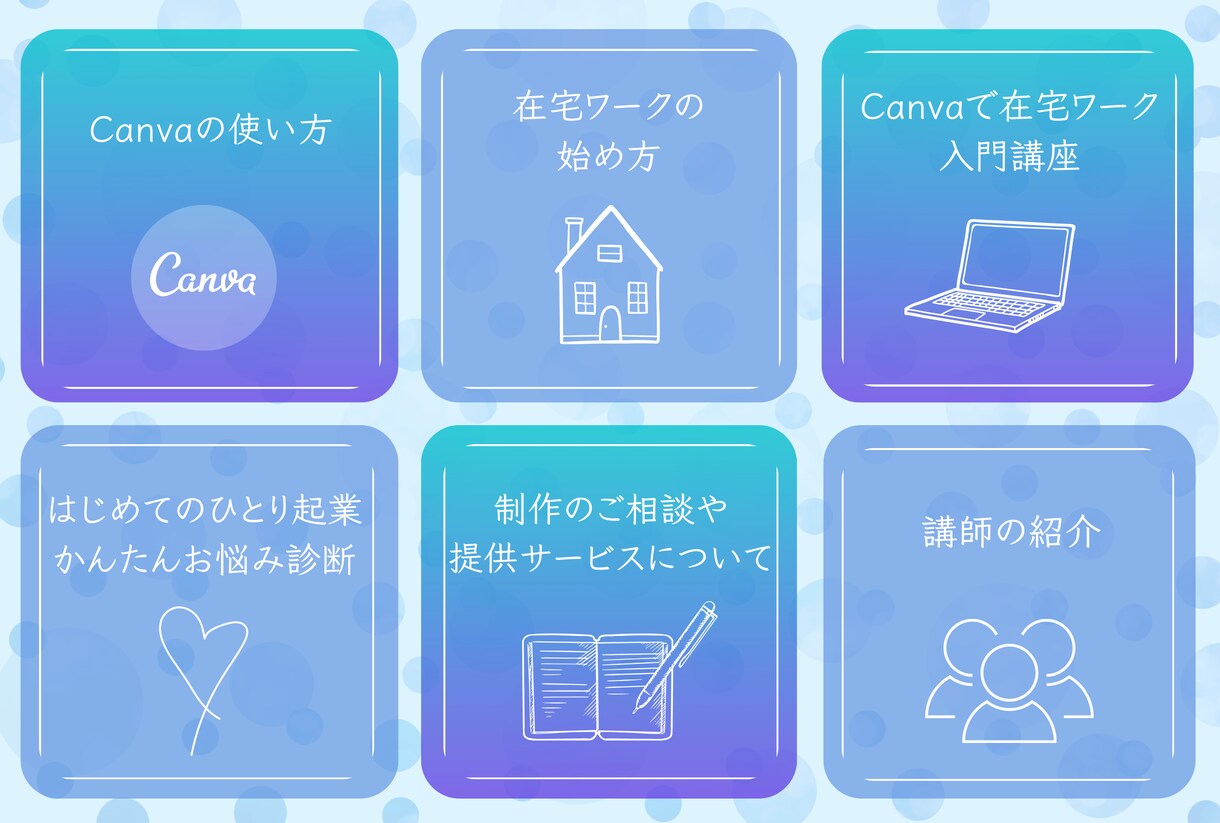 お洒落なLINEリッチメニューをデザインします オリジナルデザインでLINE公式アカウントの活用をお手伝い！ イメージ3