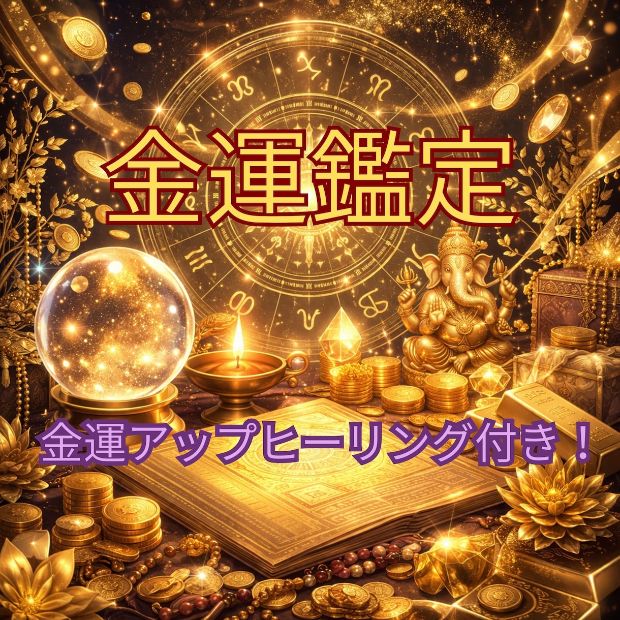金運アップの秘訣を解説！あなたの金運を鑑定します あなたの金運がさらに上がるように金運UPヒーリングを送ります イメージ1