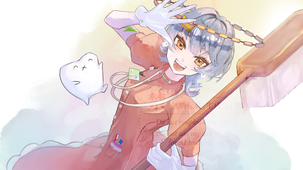 企業実績あり】厚塗りイラスト描きます 配信・音楽活動の世界観を形にするお手伝いをします イメージ9