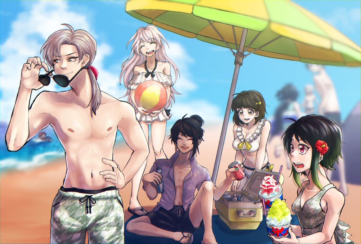 美しい色塗りと構図が魅力のイラスト制作します 仕事が欲しいです！！！！よろしくお願いします！！！！！！！！ イメージ7