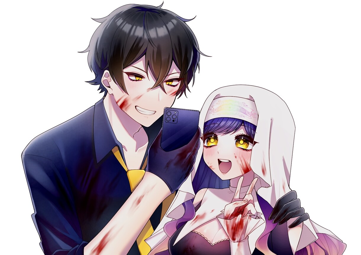 瞳がキラキラ！綺麗で可愛いイラスト作成します 【最短7日で納品可能！】様々な用途に合わせ柔軟に対応します イメージ7