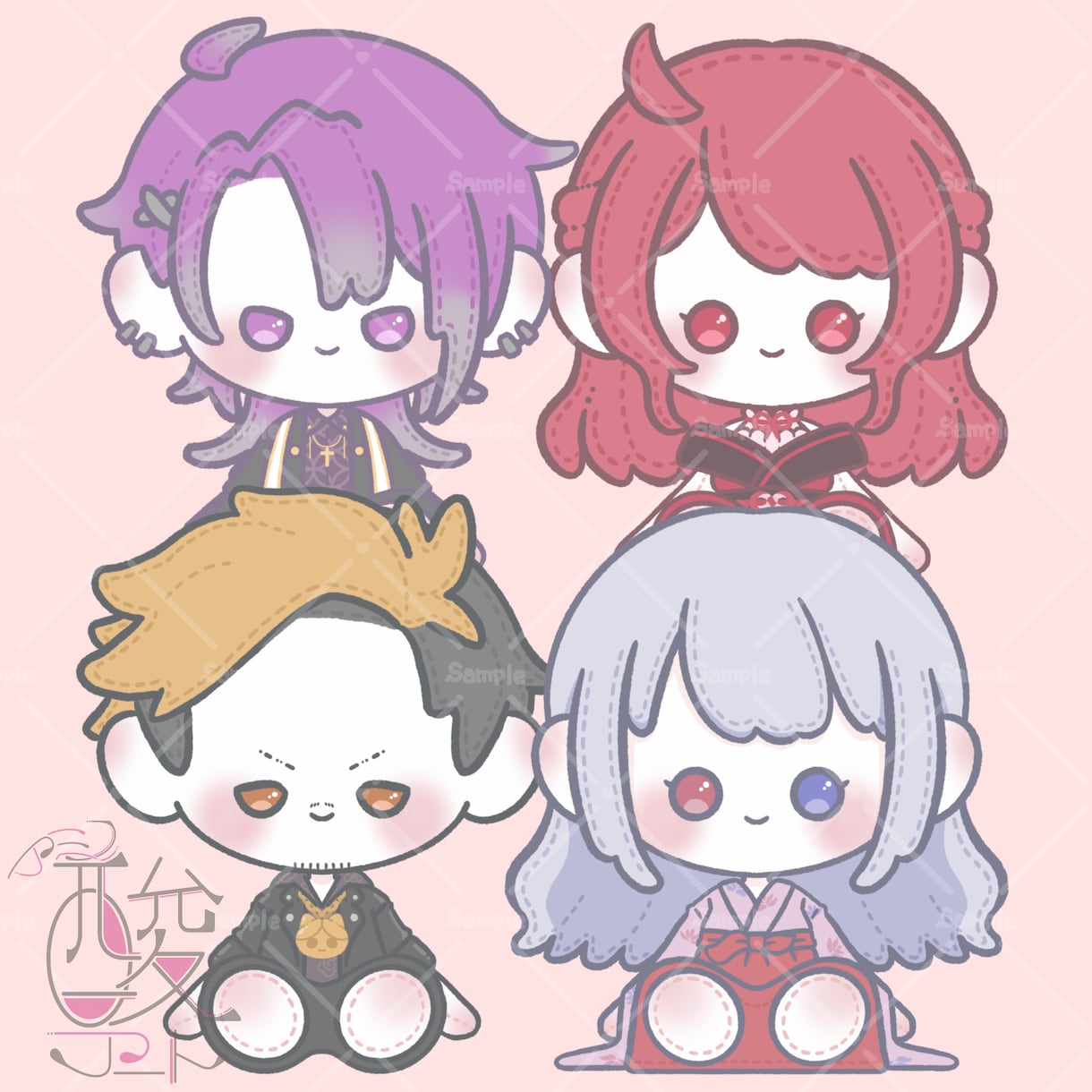ぬいぐるみ風イラスト描きます ゆるふわ可愛いぬい風イラスト、アイコンや配信のお供にどうぞ！ イメージ2
