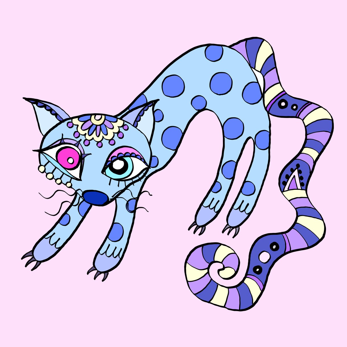 個性的でポップな動物イラスト制作します アイコン、挿絵、グッズ販売に！ペットの似顔絵も対応可能！ イメージ2